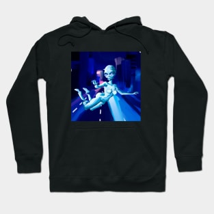 Alien by the road Hoodie